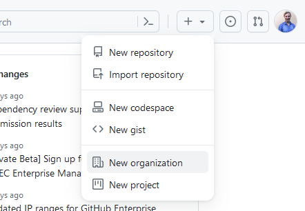 GitHub organization