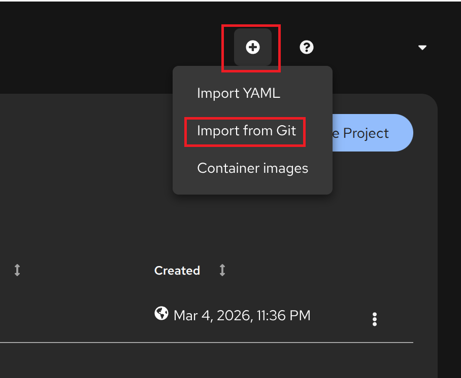 Import from Git